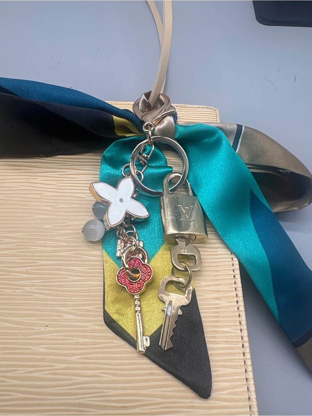 Louis Vuitton Lock and key with unbranded key/ bag charm